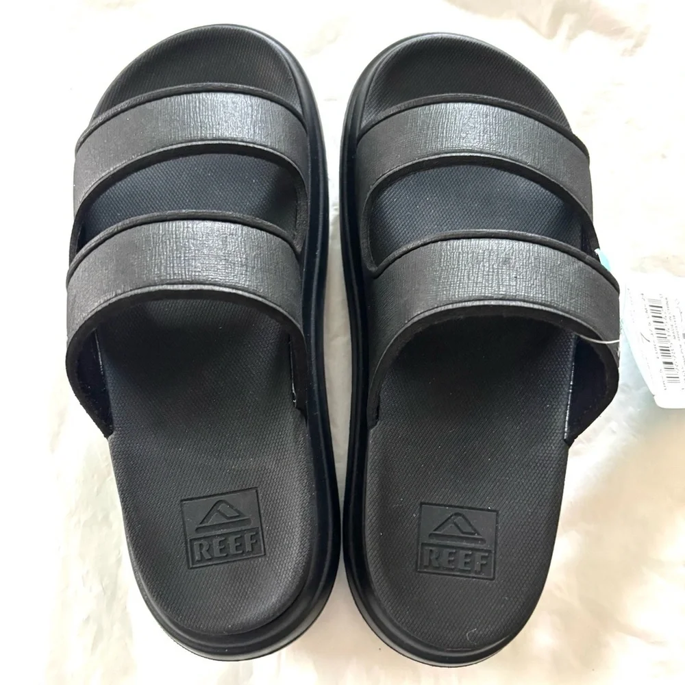 NWT Reef Oasis Double Up Slide Cushion Sandals SZ 7